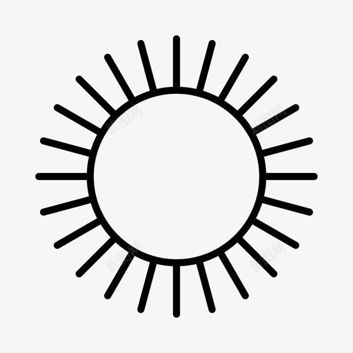 太阳气候预报图标svg_新图网 https://ixintu.com 天气 太阳 季节 晴天 气候 预报