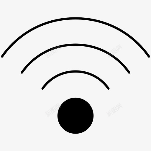 互联网免费wifi无线图标svg_新图网 https://ixintu.com 互联网 免费wifi 咖啡店字形图标 无线