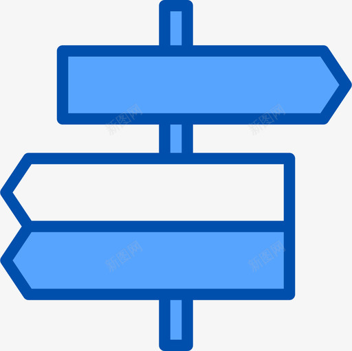 导航时间和地图4蓝色图标svg_新图网 https://ixintu.com 地图 导航 时间 蓝色