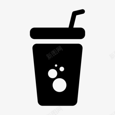 苏打水咖啡冷饮图标图标