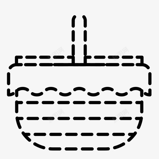 野餐篮海滩午餐图标svg_新图网 https://ixintu.com 午餐 夏日 夏日乐趣 户外 海滩 野餐篮