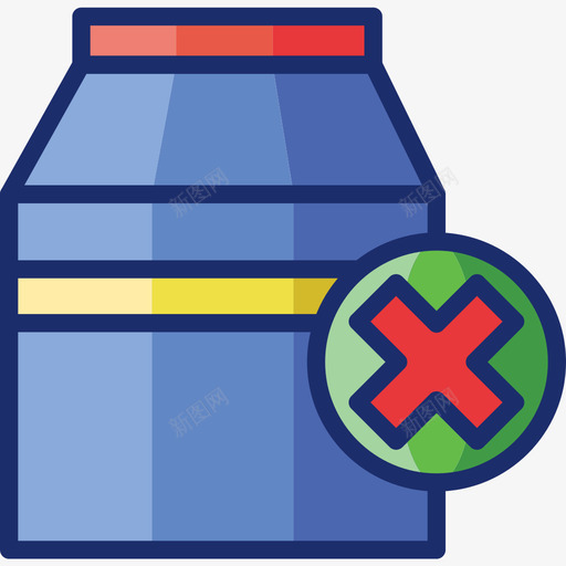 无乳制品食品饮料7种线性颜色图标svg_新图网 https://ixintu.com 无乳制品 线性颜色 食品饮料7种