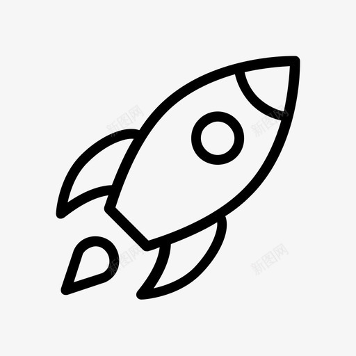 火箭助推启动图标svg_新图网 https://ixintu.com 48像素 助推 启动 字形 火箭 运输 运输线