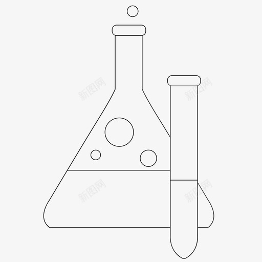 化学化学科学试管图标svg_新图网 https://ixintu.com 化学 教育 科学 试管