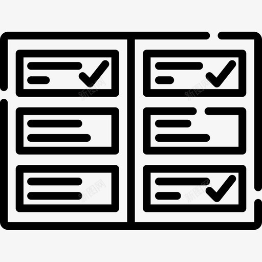 任务营销121线性图标svg_新图网 https://ixintu.com 任务 线性 营销