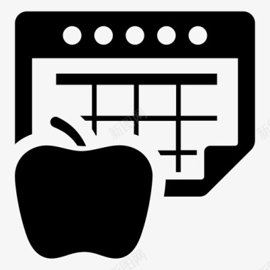 日历苹果教育图标图标