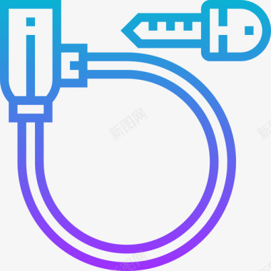 锁自行车16坡度图标图标
