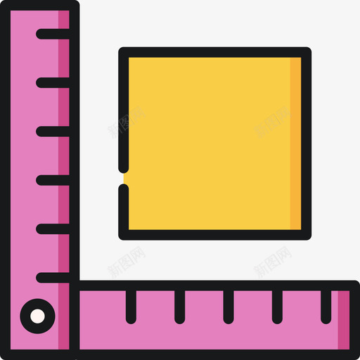直尺印刷28线颜色图标svg_新图网 https://ixintu.com 印刷 直尺 颜色