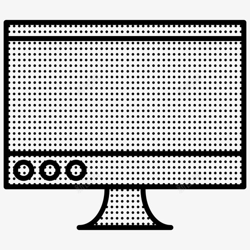 电脑屏幕电脑点图标svg_新图网 https://ixintu.com 电脑屏幕 电脑点