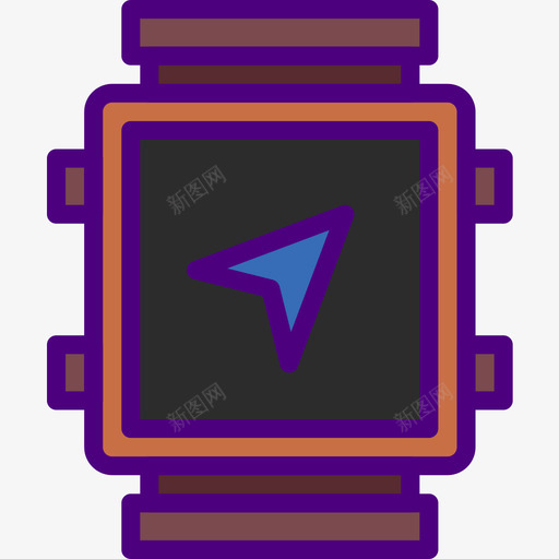 智能手表用户界面智能手表4线性颜色图标svg_新图网 https://ixintu.com 手表 智能 用户界面 线性 颜色