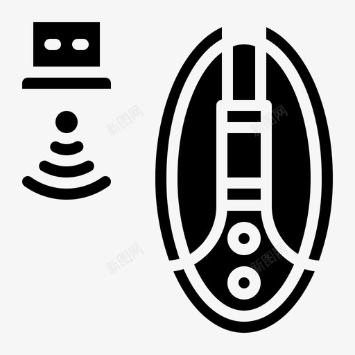 鼠标电子小工具图标svg_新图网 https://ixintu.com usb usb电子小工具glyph wifi 小工具 电子 鼠标