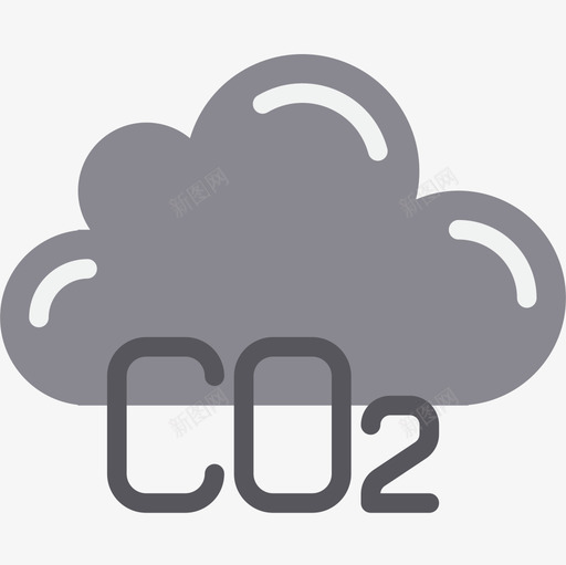 二氧化碳生态151平坦图标svg_新图网 https://ixintu.com 二氧化碳 平坦 生态151