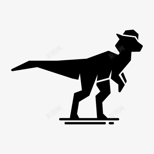 厚头龙恐龙最佳恐龙字形图标svg_新图网 https://ixintu.com 厚头龙 恐龙 最佳恐龙字形