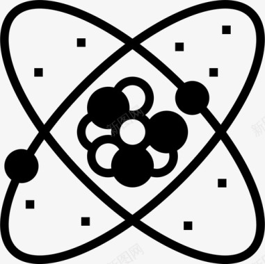 原子核元素2字形图标图标