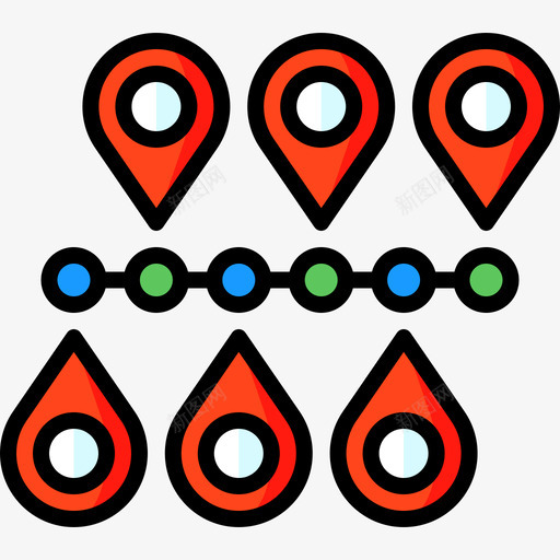 线路位置73线路颜色图标svg_新图网 https://ixintu.com 位置 线路 颜色
