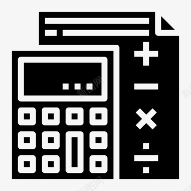计算器会计商业图标图标