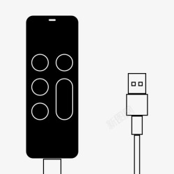 appletvappletv远程充电usb设备图标高清图片