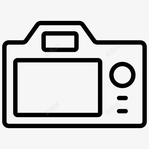 数码相机即时照片即时照片相机图标svg_新图网 https://ixintu.com 即时照片 即时照片相机 摄影 摄影图形线图标 数码相机