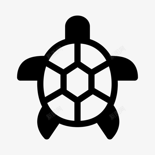 海龟动物海滩图标svg_新图网 https://ixintu.com 动物 动物园 海洋 海滩 海龟