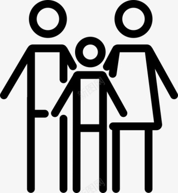 家庭血统家图标图标
