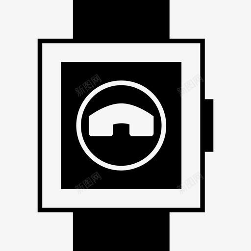 smartwatch呼叫结束取消smartwatch图示符图标svg_新图网 https://ixintu.com smartwatch 取消 呼叫 图示 结束