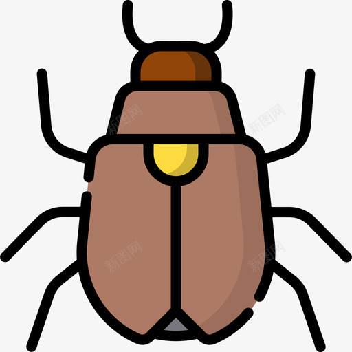 甲虫自然72线形颜色图标svg_新图网 https://ixintu.com 甲虫 线形颜色 自然72
