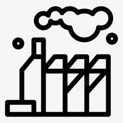 能源工厂能源工厂污染图标高清图片