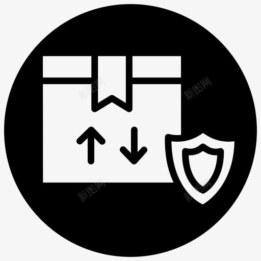 提供交付包装图标svg_新图网 https://ixintu.com 交付 产品 包装 安全 提供 购物和电子商务1黑色填充