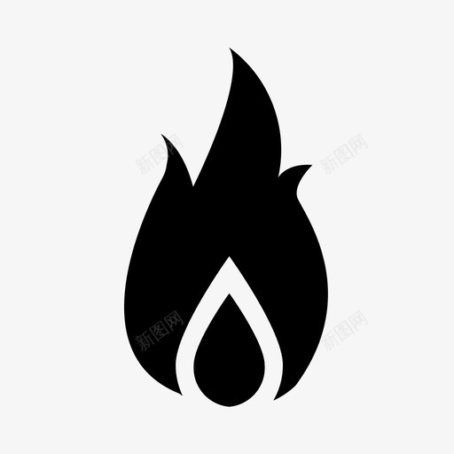 火烧危险图标svg_新图网 https://ixintu.com 危险 火 火焰 烧 热 能量 运行图标
