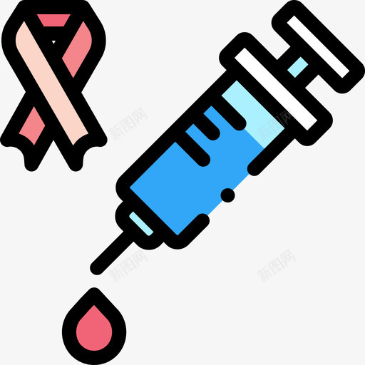 注射世界癌症意识日11线性颜色图标svg_新图网 https://ixintu.com 世界 意识 注射 癌症 线性 颜色