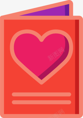 情书情人节5线性颜色图标图标