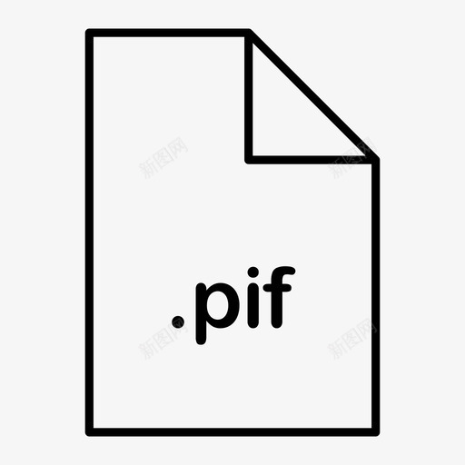 PIFFileFormat图标svg_新图网 https://ixintu.com File Format PIF Type