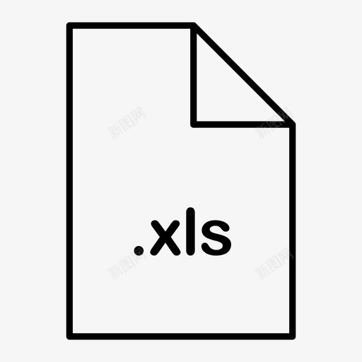 xlsexcel文件图标svg_新图网 https://ixintu.com excel xls 文件 格式 类型