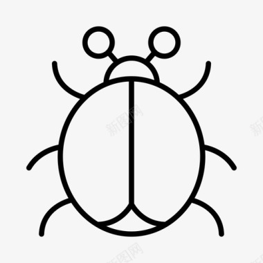 甲虫昆虫鞘翅目图标图标