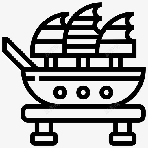 船纪念品船装饰图标svg_新图网 https://ixintu.com 室内 家居装饰 纪念品 装饰