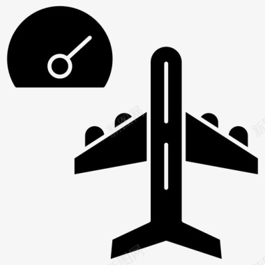 飞行飞机速度图标图标