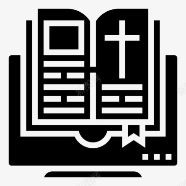 圣经书籍教会图标图标