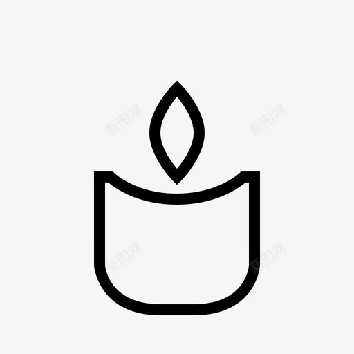 装饰蜡烛文件火图标svg_新图网 https://ixintu.com 室内 文件 极简主义 桌椅装饰 火 装饰蜡烛
