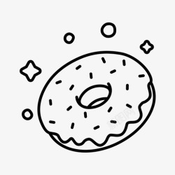 食物能量甜甜圈能量食物图标高清图片