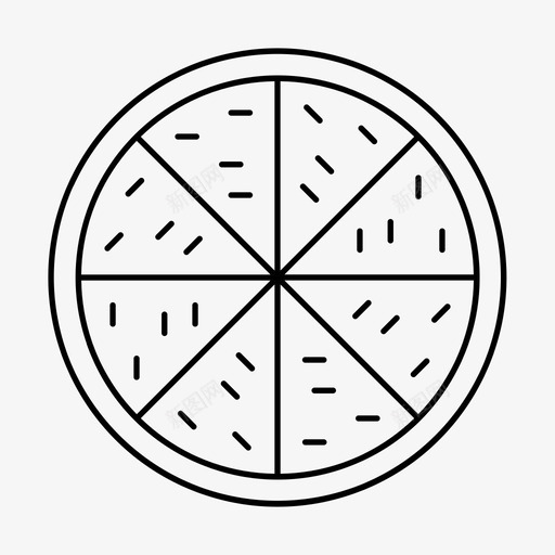 披萨美味食物图标svg_新图网 https://ixintu.com 切片 厨房 披萨 美味 食物
