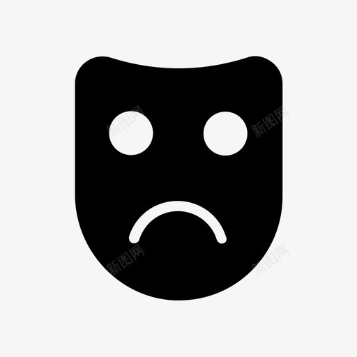 坏面具狂欢节表情符号图标svg_新图网 https://ixintu.com 不开 字形 开心 悲伤 狂欢节 符号 表情 购物 面具