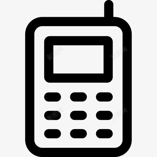 移动电话数字服务4线性图标svg_新图网 https://ixintu.com 数字 服务 移动电话 线性