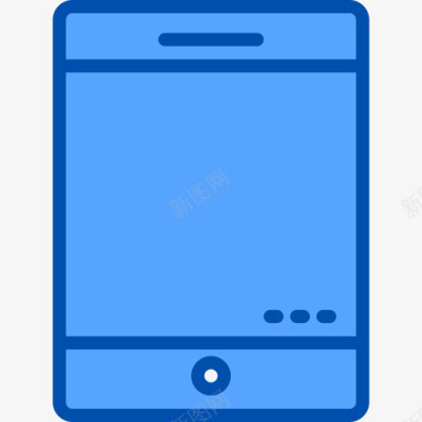 手机生活方式3蓝色图标图标