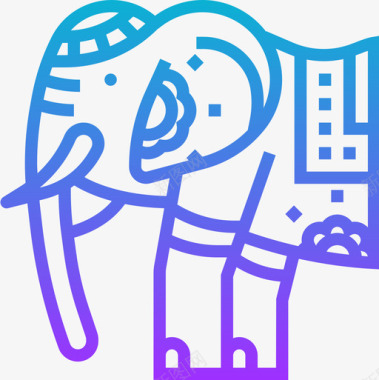 大象印度11坡度图标图标