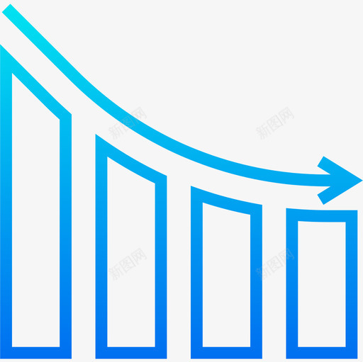 下降梯度图表6图标svg_新图网 https://ixintu.com 下降梯度 图表6