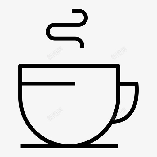 茶早餐咖啡图标svg_新图网 https://ixintu.com 咖啡 图标 早餐 线路 酒店