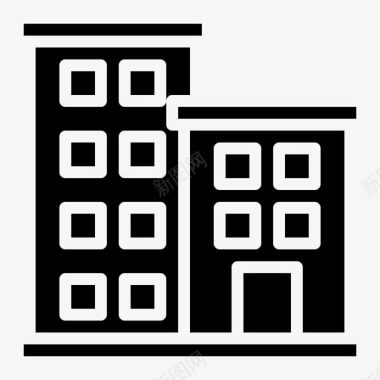 建筑银行公寓图标图标