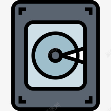 硬盘硬件12线性颜色图标图标