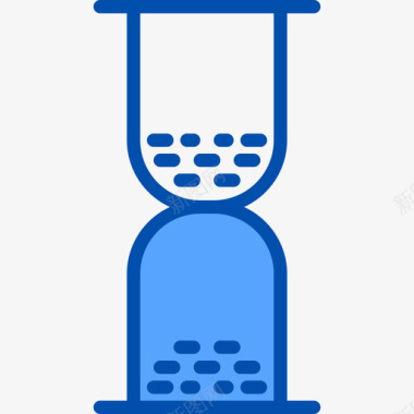 沙钟时间和地图4蓝色图标图标