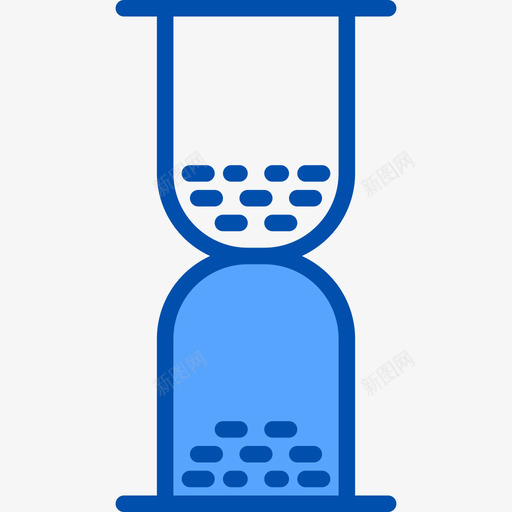 沙钟时间和地图4蓝色图标svg_新图网 https://ixintu.com 地图 时间 沙钟 蓝色